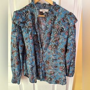 Loft button up blouse